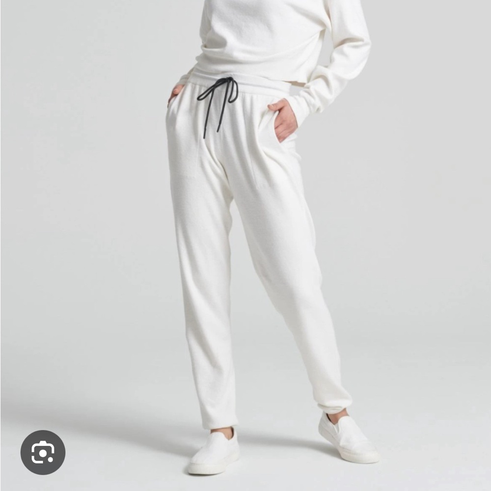 Naadam Cashmere & Cotton Crop Hoodie and Jogger Set